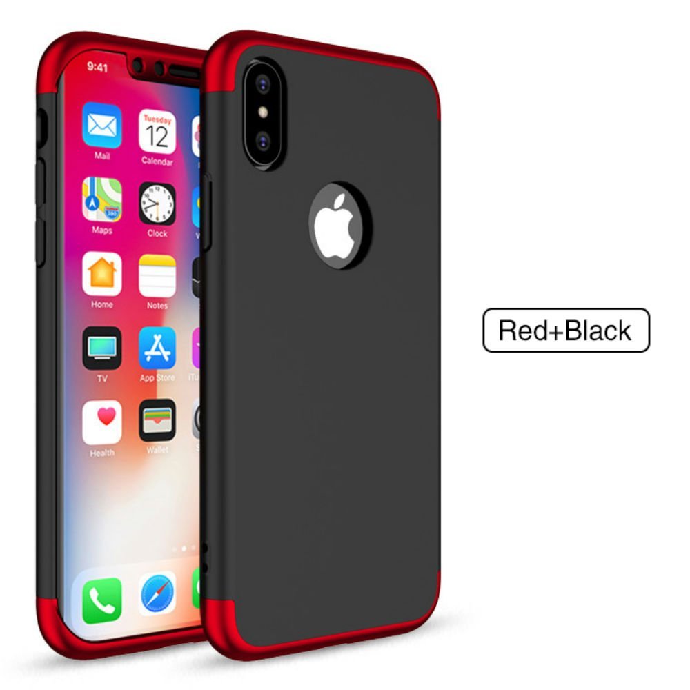 Premium iPhone X Phone Case - 360° Full-Body Protection, Shockproof & Durable Cover (Red/Black/Stealth Options) for Everyday Use, Travel & Outdoor Activities