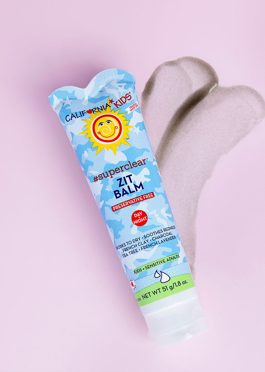 California Kids® #SuperClear™ Zit Balm - Acne Treatment for Teens & Adults - Natural Spot Treatment for Face & Body - Perfect for School, Work & Gym