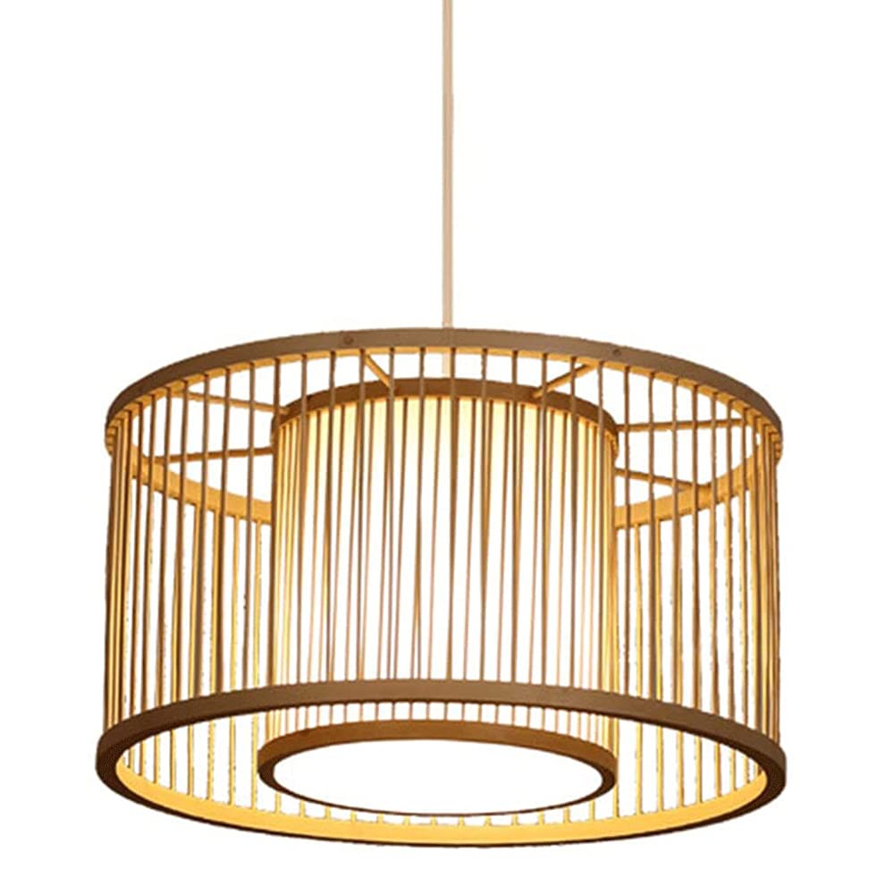 Chinese Style Bamboo Lantern Chandelier - Vintage Asian Inspired Pendant Light for Home Decor, Restaurant, Bedroom & Ceiling Lighting | Perfect for Zen Decor, Boho Interiors & Asian-Themed Spaces