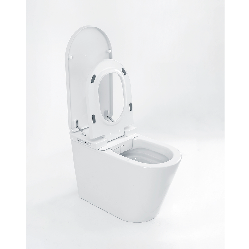 Luxury Smart Toilet - One Piece Tankless Design, Floor Mount, 15