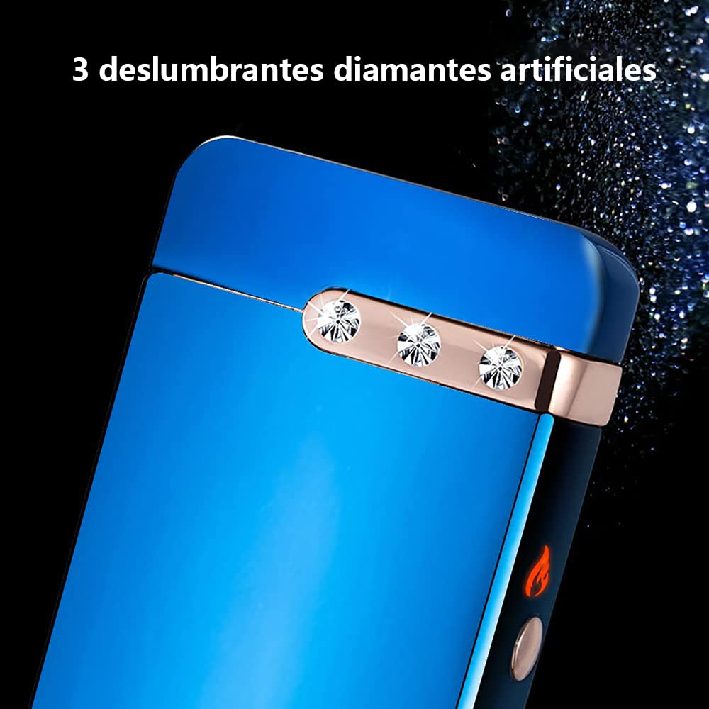 Rechargeable USB Plasma Lighter - Waterproof & Durable for Smoking Outdoors (ICY Blue)