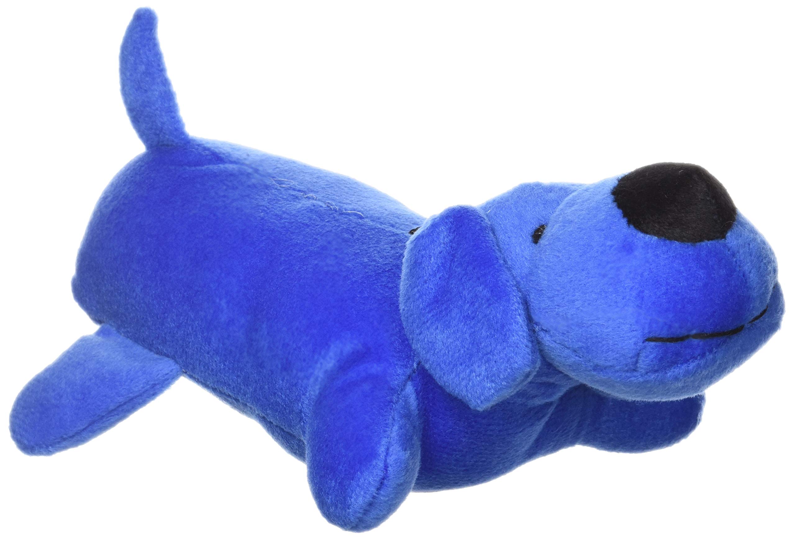 Zanies Neon Big Yelper Dog Toys for Medium & Large Dogs - Blue, 7 Inch Chew-Resistant Squeaky Toy - Perfect for Fetch, Training & Interactive Playtime