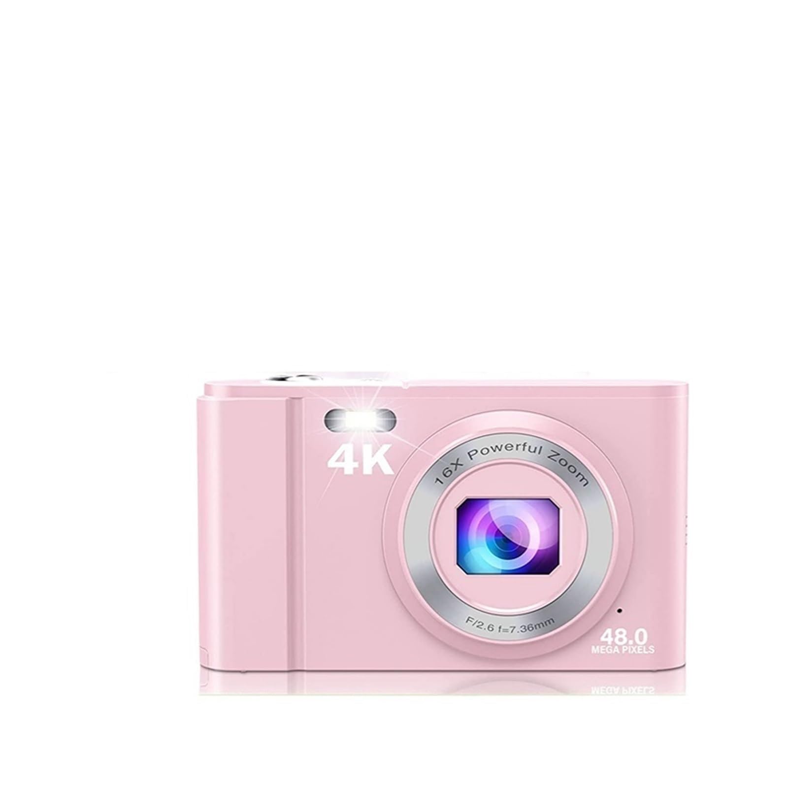 48MP Mini Kids Camera with 16X Digital Zoom - Portable Electronic Vlogging Camera for Children | Perfect for Travel, Birthday Gifts & Photography Learning
