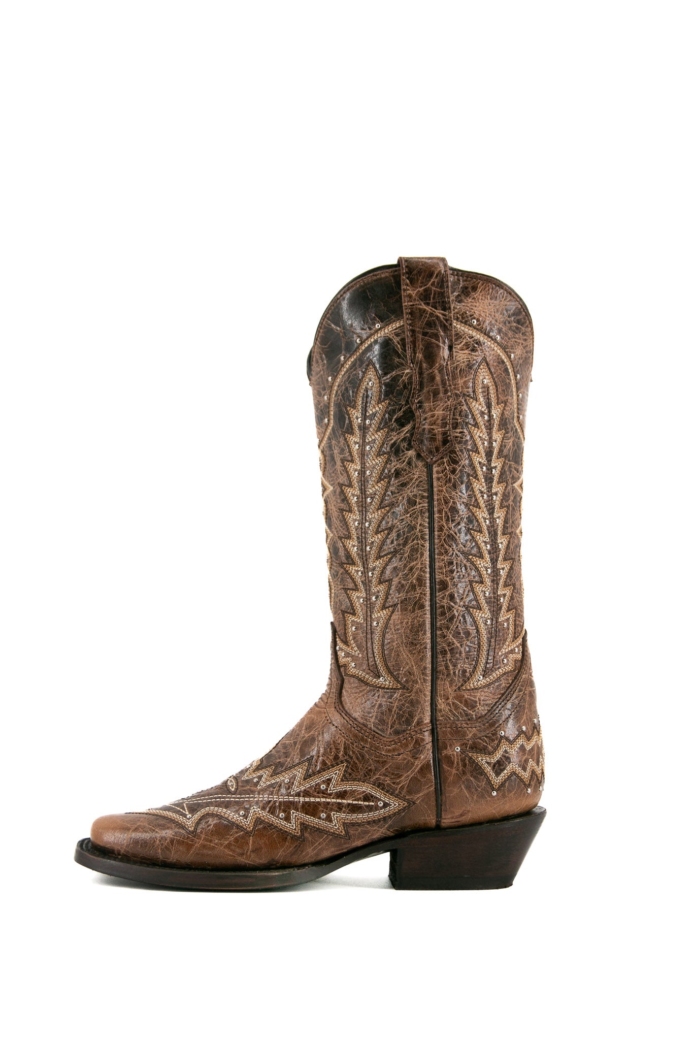 Authentic Rosario Frontier Cowgirl Boots for Women - Western Style Leather Ankle Boots with Pointed Toe & Stitched Detailing | Perfect for Country Rodeos, Line Dancing & Western Fashion Outfits