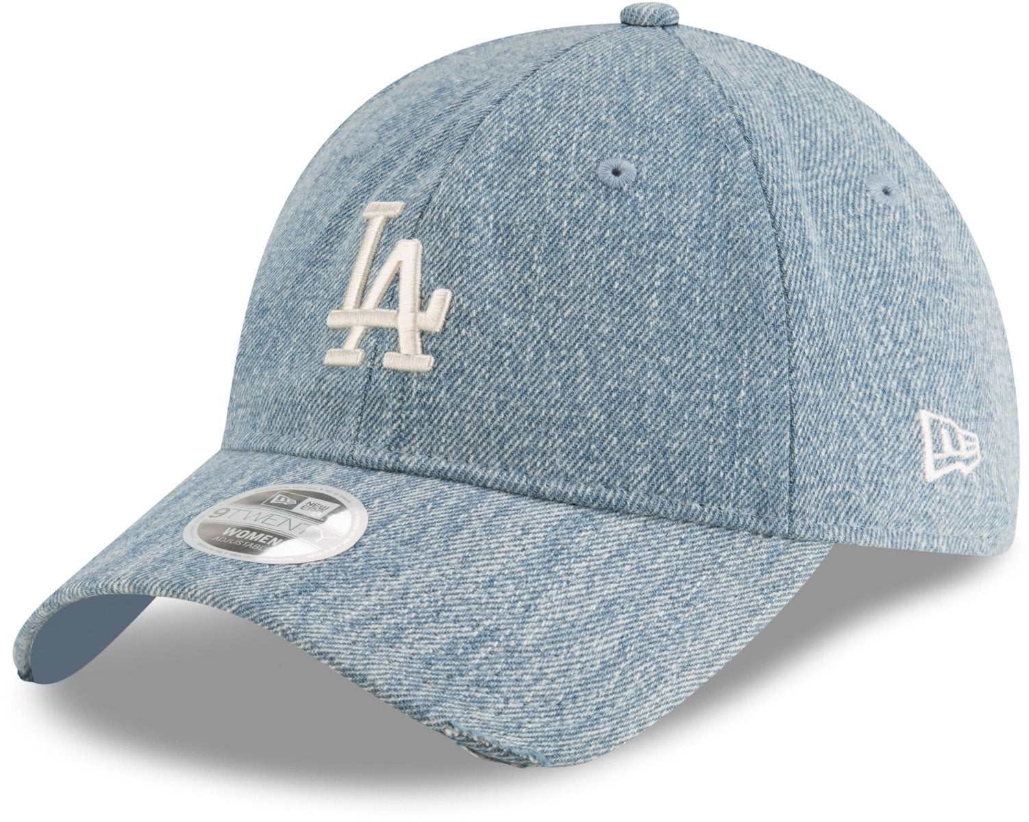 Los Angeles Dodgers Women's New Era 9Twenty Wash Denim Baseball Cap - Adjustable Snapback Hat for Baseball Fans & Fashion Enthusiasts - Perfect for Games, Casual Wear & Sports Events