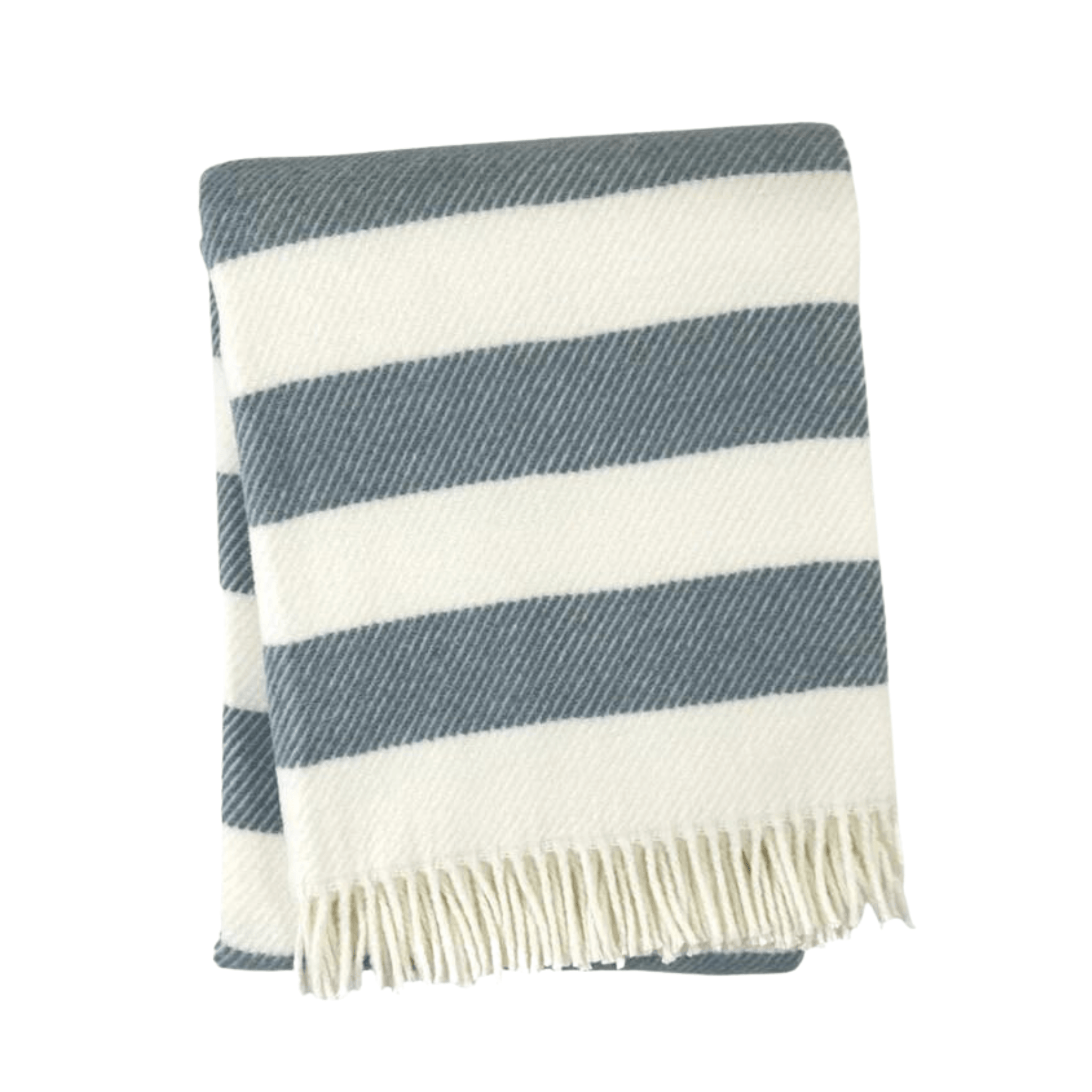 Personalized Candy Stripe Fringed Throw Blanket - Custom Monogrammed Soft Cozy Decorative Accent for Couch, Bed, or Gift Giving