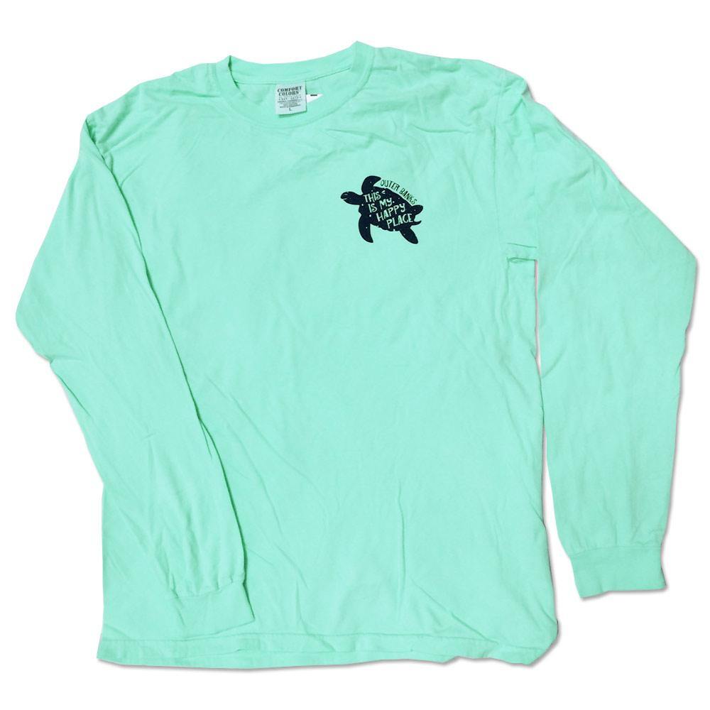 OBX Turtle Long Sleeve T-Shirt for Men & Women - Comfortable Cotton Crewneck Tee - Perfect for Beach Vacations, Coastal Living & Casual Wear