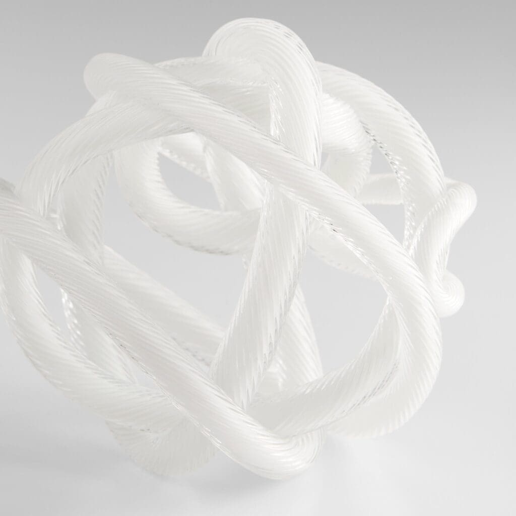 Cyan Design 11493 Interlace Filler - Large White Decorative Bowl for Home Decor, Centerpiece, Tabletop Display | Perfect for Dining Room, Living Room, and Wedding Decorations
