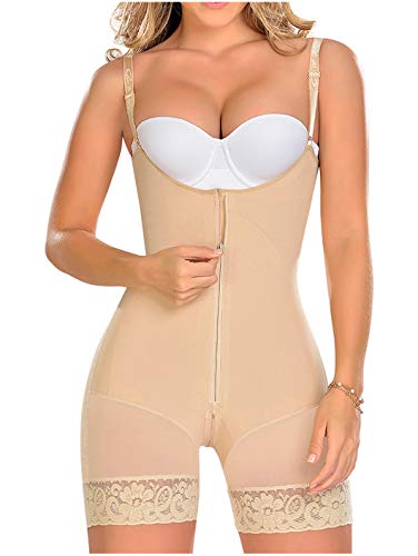 Beige-frontal Zipper Clousure-0768
