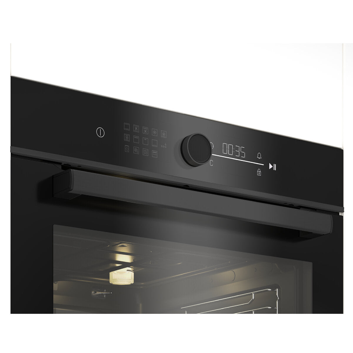 Beko 60cm Dark Stainless Steel Pyrolytic Oven with Meat Probe & Airfry Function - BBO6852PDX | Self-Cleaning, Multi-Function Cooking | Perfect for Baking, Roasting & Air Frying [Carton Damage]