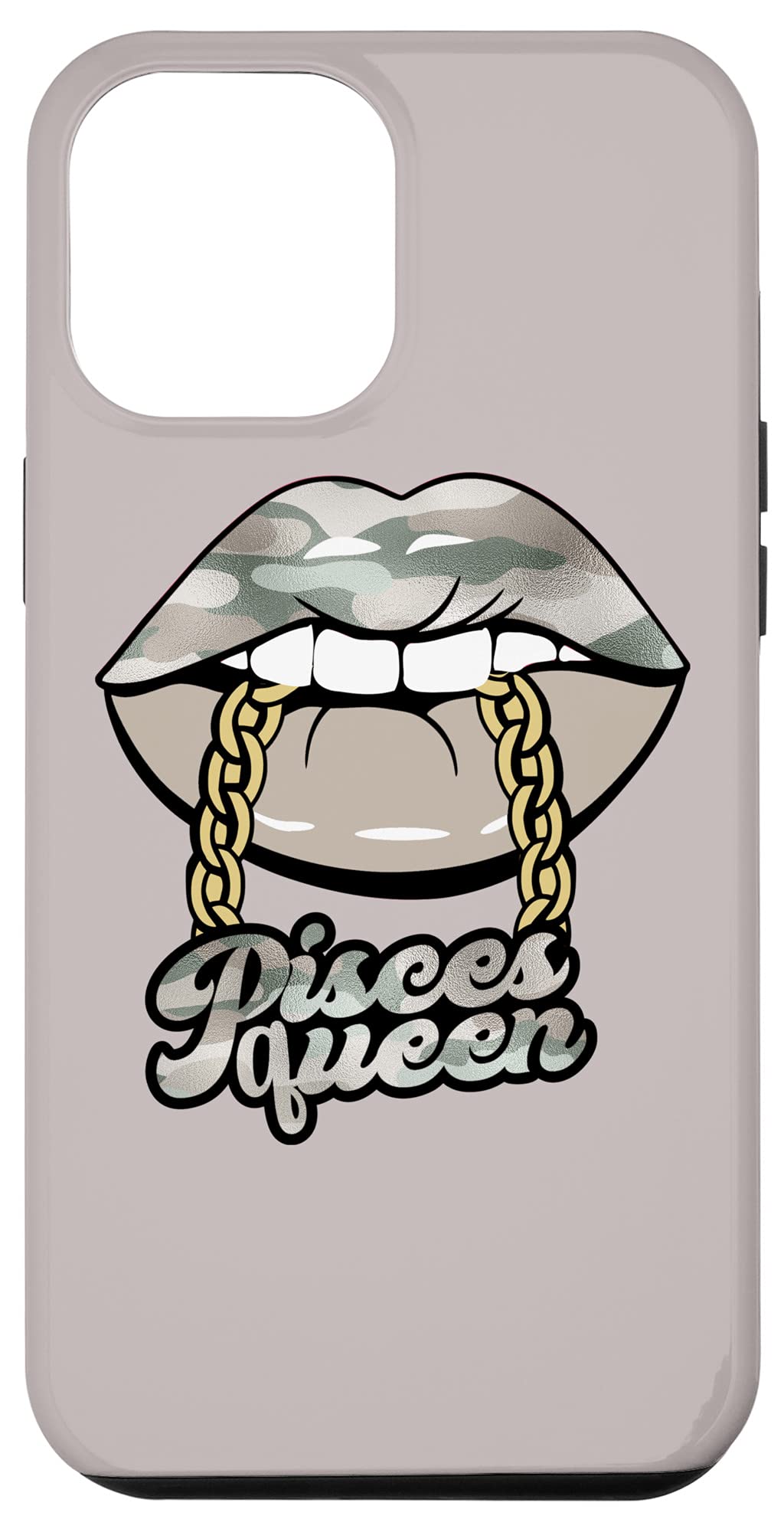 iPhone 12 Pro Max Case - Camouflage Pisces Queen Design, Shockproof Protective Cover for Women | Perfect for Outdoor Adventures, Travel & Daily Use