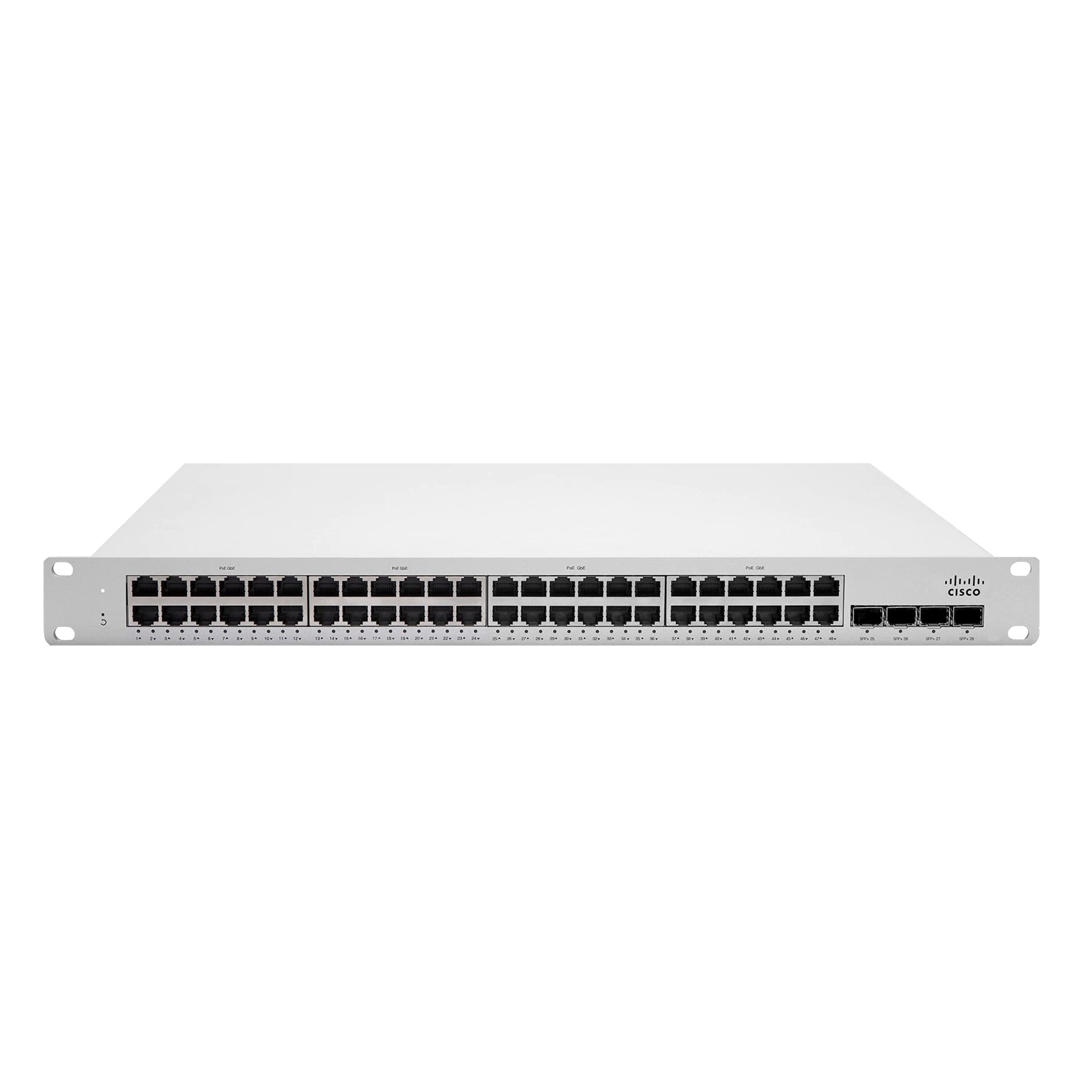 Cisco Meraki MS250-48LP 48-Port Gigabit Ethernet PoE+ Layer 3 Switch with 4 SFP+ Ports | Ideal for Enterprise Networks, Data Centers & High-Performance Office Environments