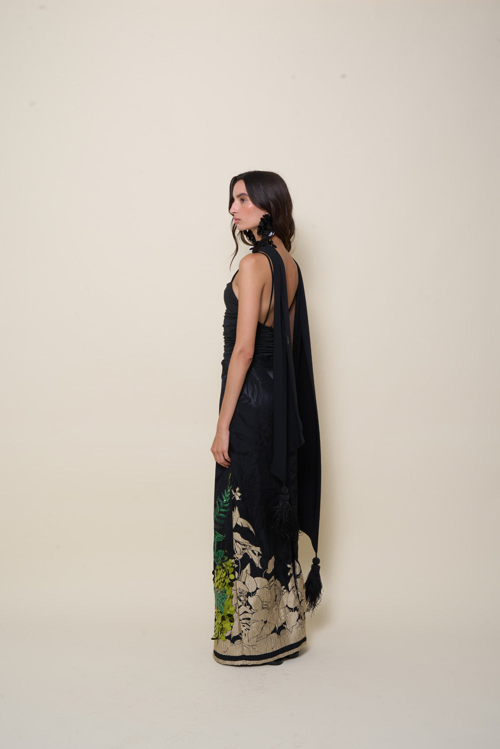 Andalusian Echoes Skirt - Flowy Bohemian Maxi Skirt with Elastic Waist | Perfect for Summer Festivals, Beach Vacations & Boho Chic Outfits