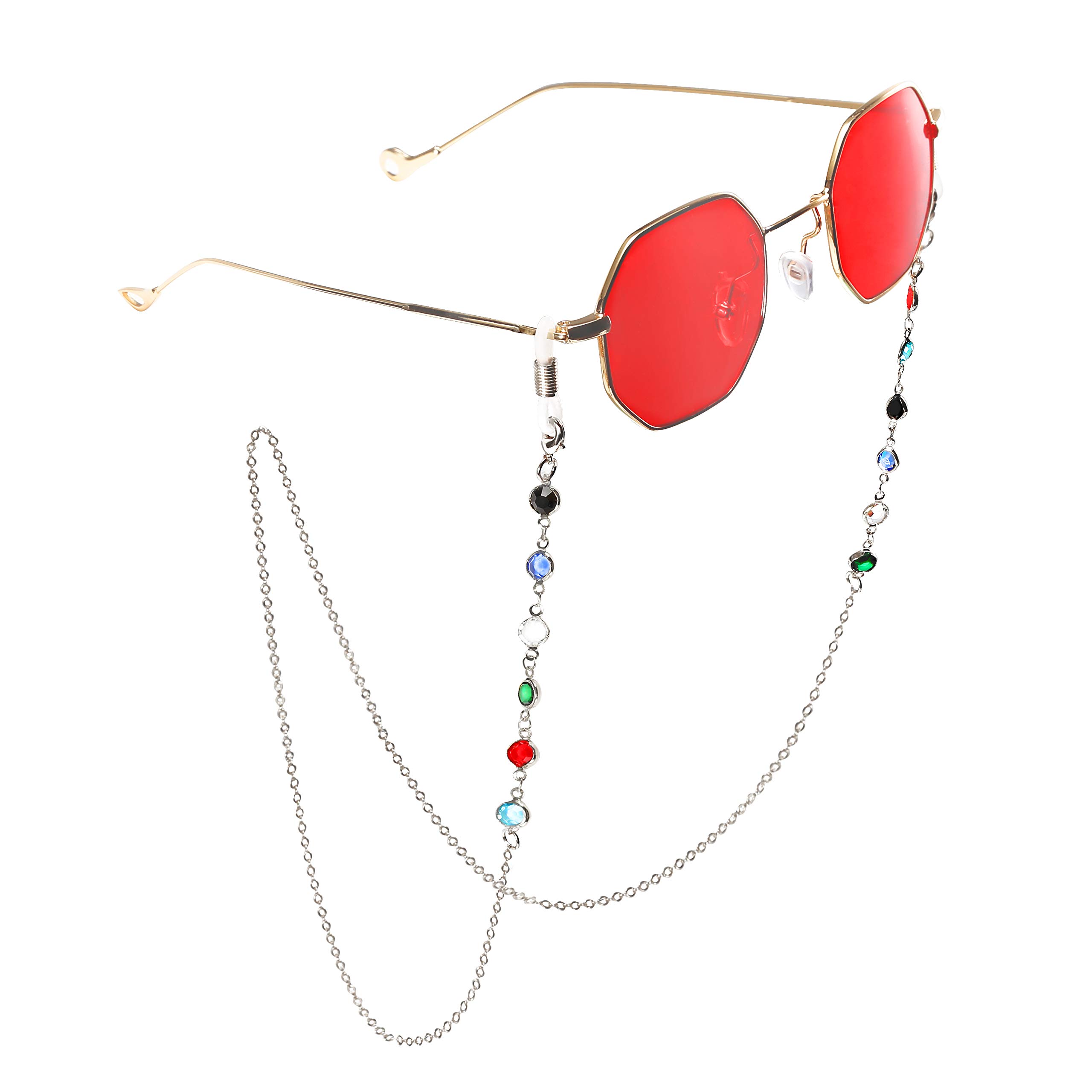FEISEDY Women's Eyeglass Lanyard - Fashion Reading Glasses Retainer for Work & Travel