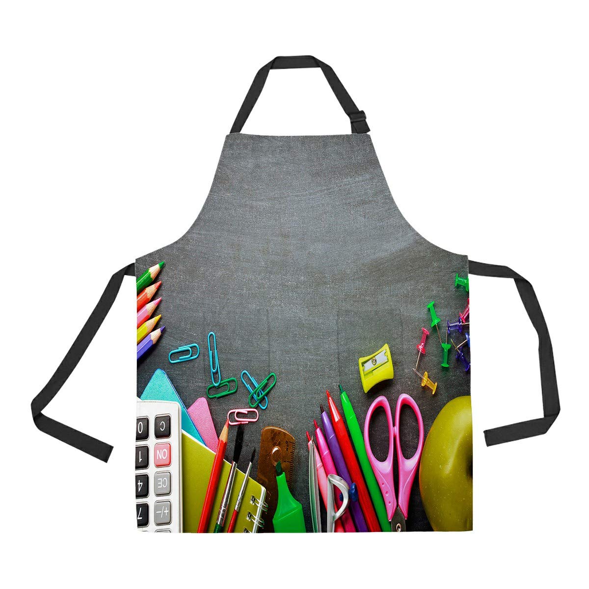 ABPHQTO Blackboard Apron for Cooking, Baking, Gardening - Adjustable School & Kitchen Apron with Pockets for Women & Men - Perfect for Home, Classroom, and Professional Use