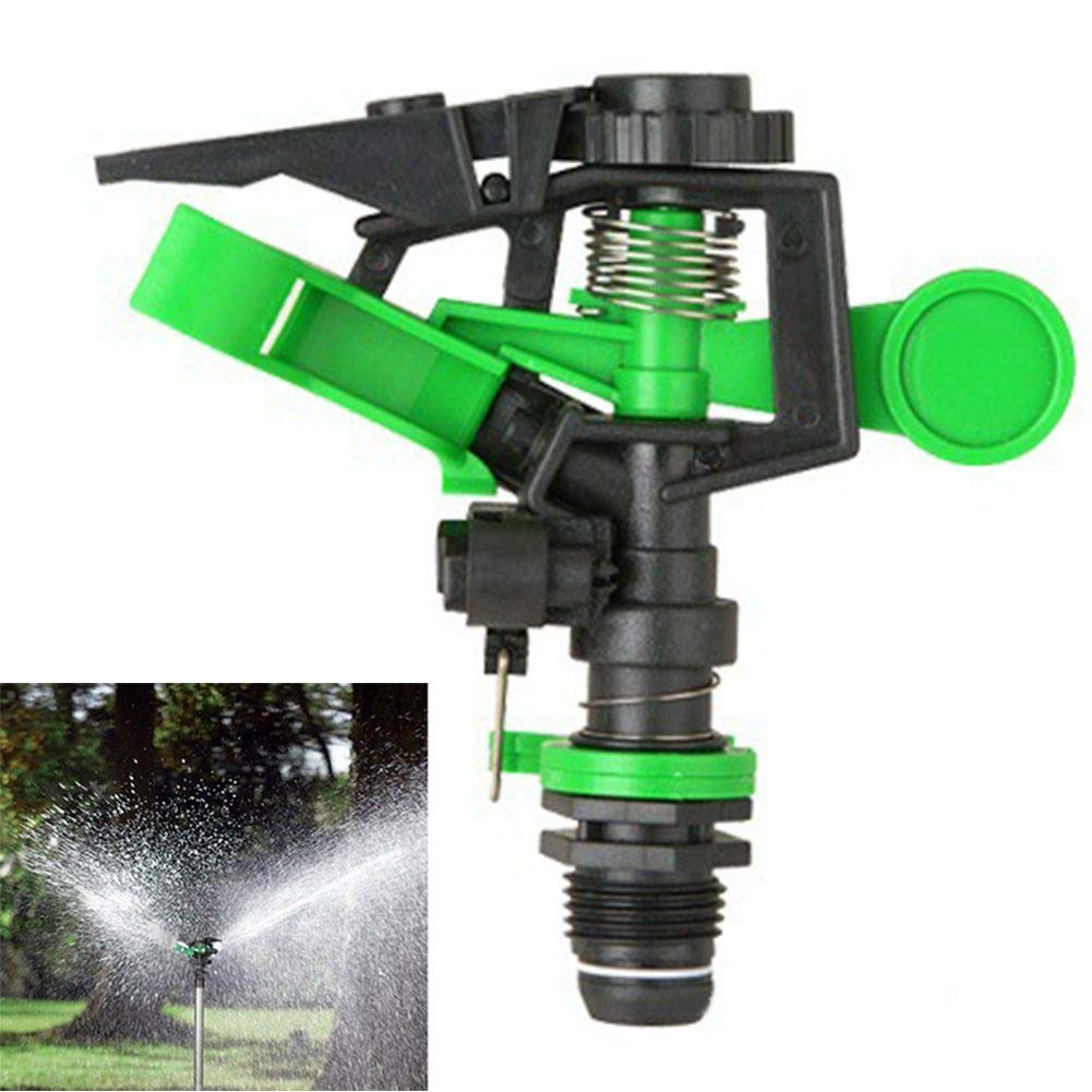 Durable Rotating Garden Sprinkler Nozzle - Lawn Irrigation Tool with Adjustable Spray for Plants & Flowers - Perfect for Watering Lawns, Gardens, and Flower Beds