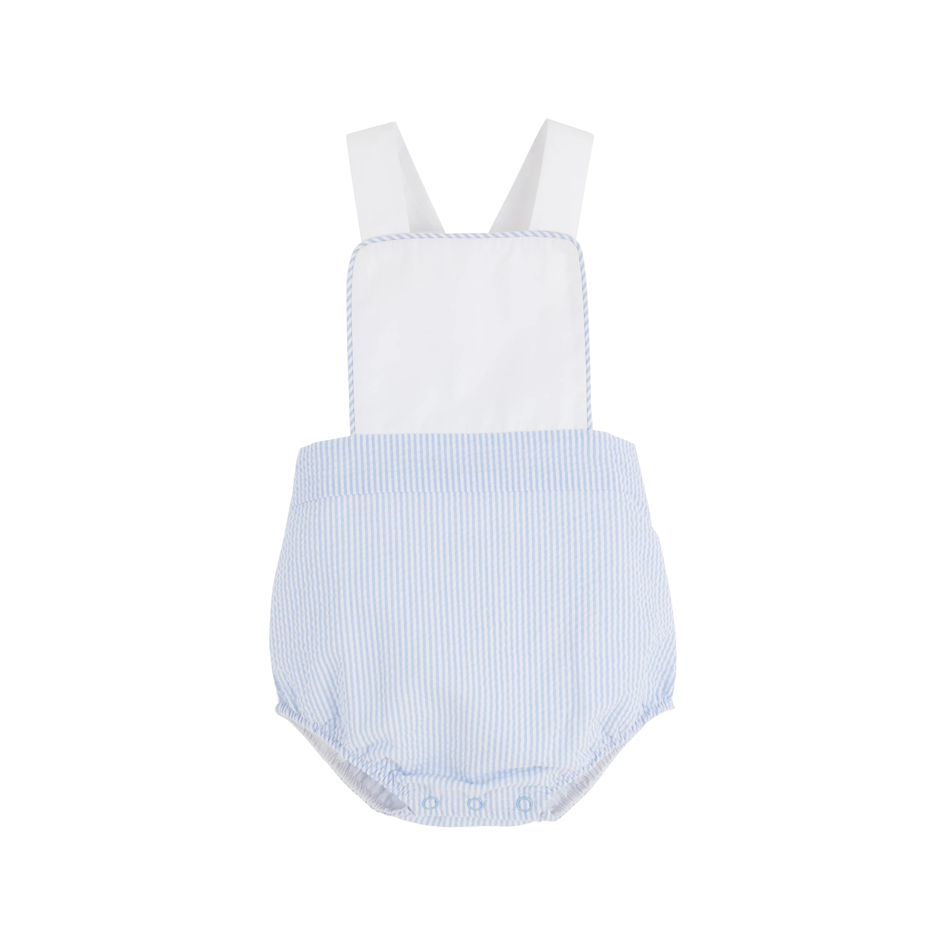 Beaufort Bonnet Sayre Sunsuit for Baby - Breakers Blue | UPF 50+ Sun Protection, Soft Cotton, Adjustable Straps | Perfect for Beach, Pool & Outdoor Play