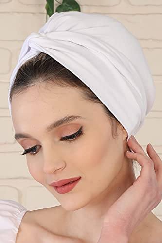 Stylish Cotton Turban Head Wrap for Women - Soft & Breathable Hair Scarf - Perfect for Yoga, Beach, or Everyday Fashion Accessory