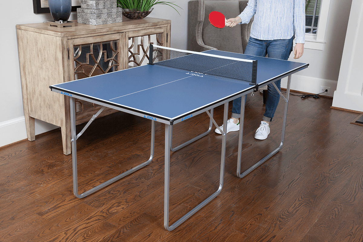 JOOLA Midsize Table Tennis Table - Indoor/Outdoor Ping Pong Table for Home, Office & Recreation | Perfect for Family Fun & Professional Practice