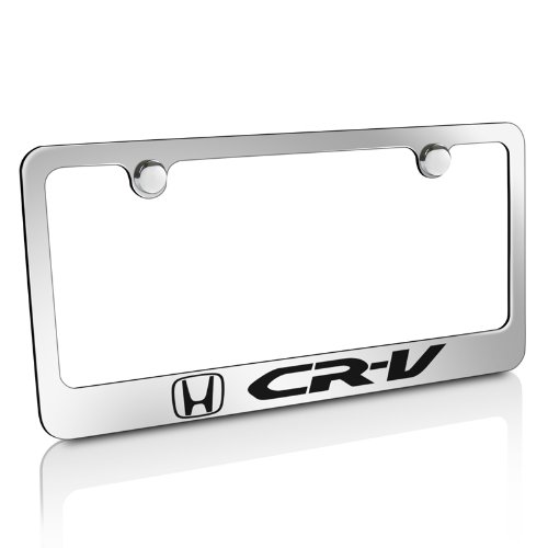 Honda CRV Chrome Metal License Plate Frame - Durable & Stylish Car Accessory for Honda CRV - Perfect for Customization & Protection