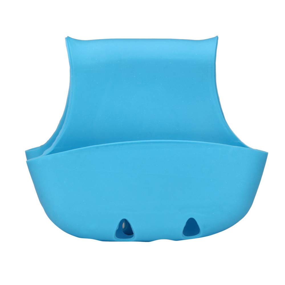 Zerlibeaful Sink Caddy Organizer - Double Sponge Holder & Utensil Storage Rack for Kitchen, Dining & Bar - Space Saving Sink Organizer (Blue, One Size) - Perfect for Small Kitchens, Bathrooms & RVs