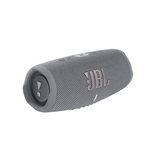 JBL Charge 5 Waterproof Bluetooth Speaker with Built-in Power Bank - Portable Wireless Speaker for Outdoor, Beach, Pool Party & Travel - Includes gSport Carbon Fiber Case (Gray)