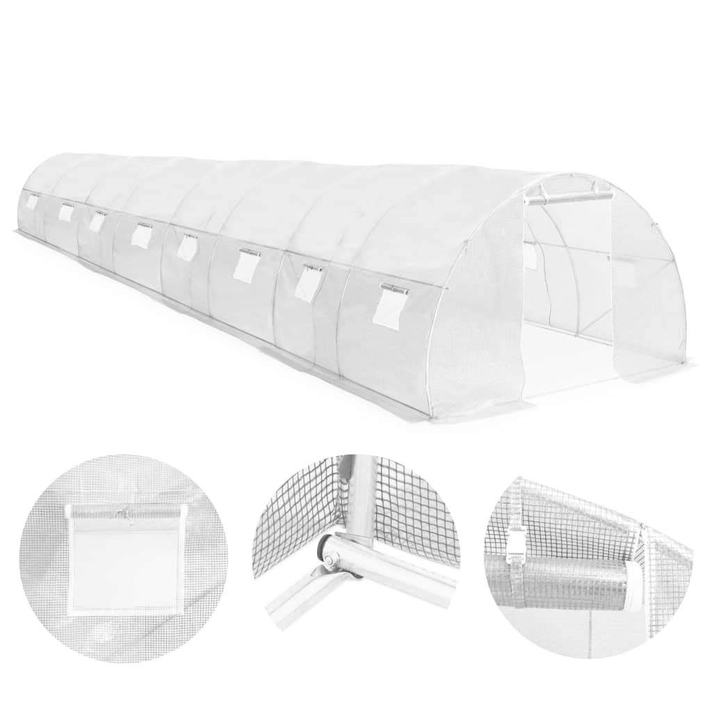 Walk-in Greenhouse Tent 387.5ft² - Large Outdoor Plant Protection Cover with Ventilation & Door - Ideal for Growing Fruits, Vegetables & Flowers - Perfect for Backyard Gardening, Urban Farming & Season Extension (472.4