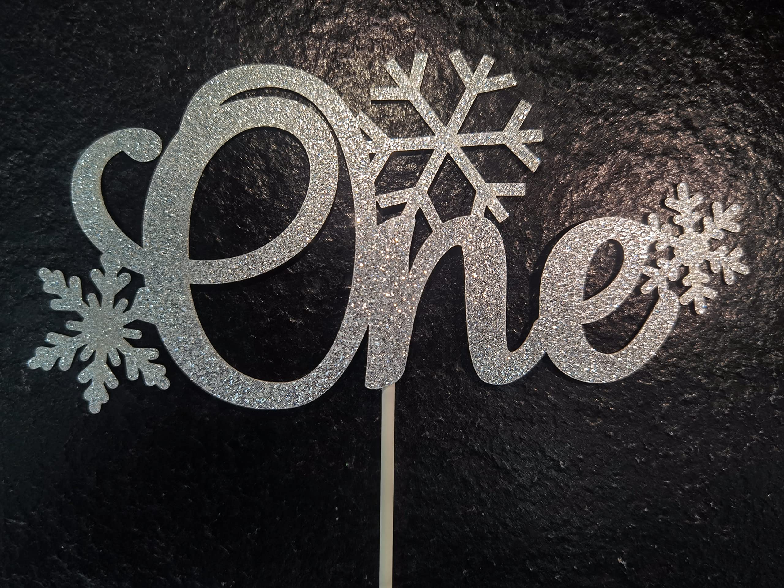 Snowflake One Banner & Cake Topper - Winter Onederland 1st Birthday Decorations for Girls | Perfect for Snowflake-Themed First Birthday Parties, Baby Showers & Winter Celebrations