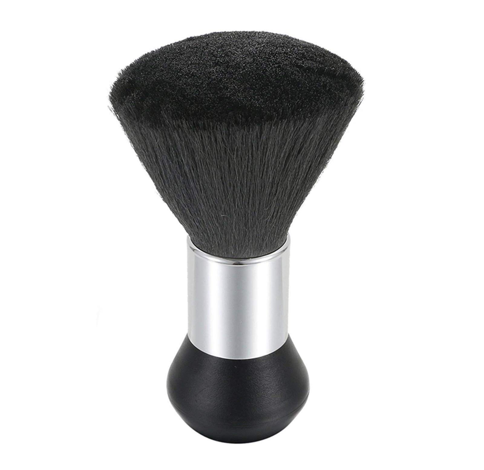 Professional Neck Duster Brush for Hair Cutting - Black Hairdressing Tool for Barbers & Stylists - Perfect for Salon, Home Haircuts & Grooming Kits