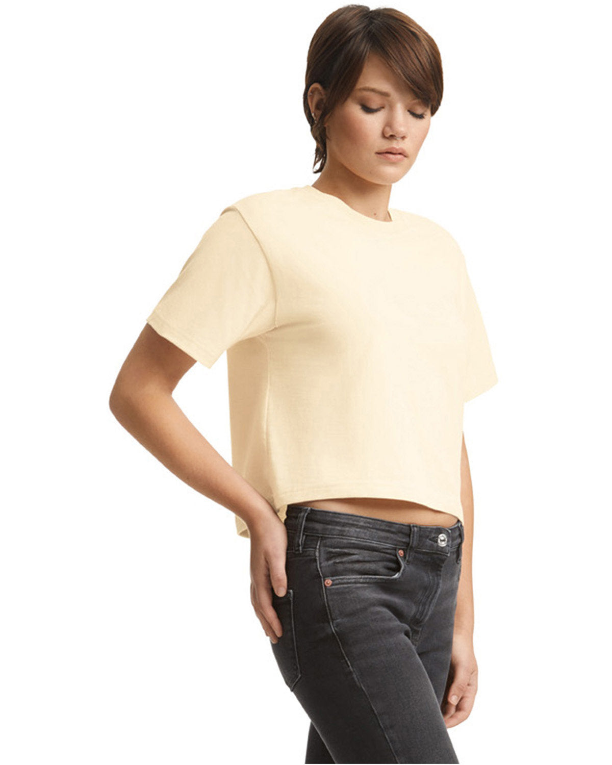 American Apparel 102AM Women's Premium Cotton Boxy T-Shirt - Soft Casual Tee for Everyday Wear, Lounge & Street Style Outfits