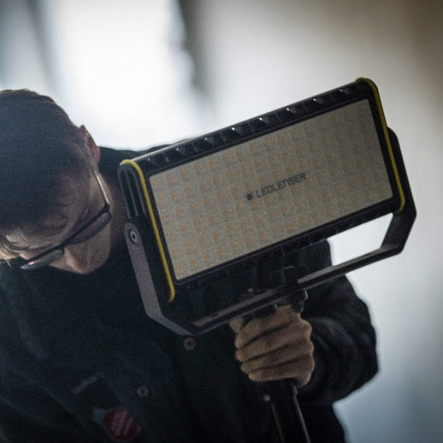 AF12R LED Work Floodlight - 5000 Lumens, IP65 Waterproof, Adjustable Mount - Perfect for Construction Sites, Warehouses, and Outdoor Security Lighting