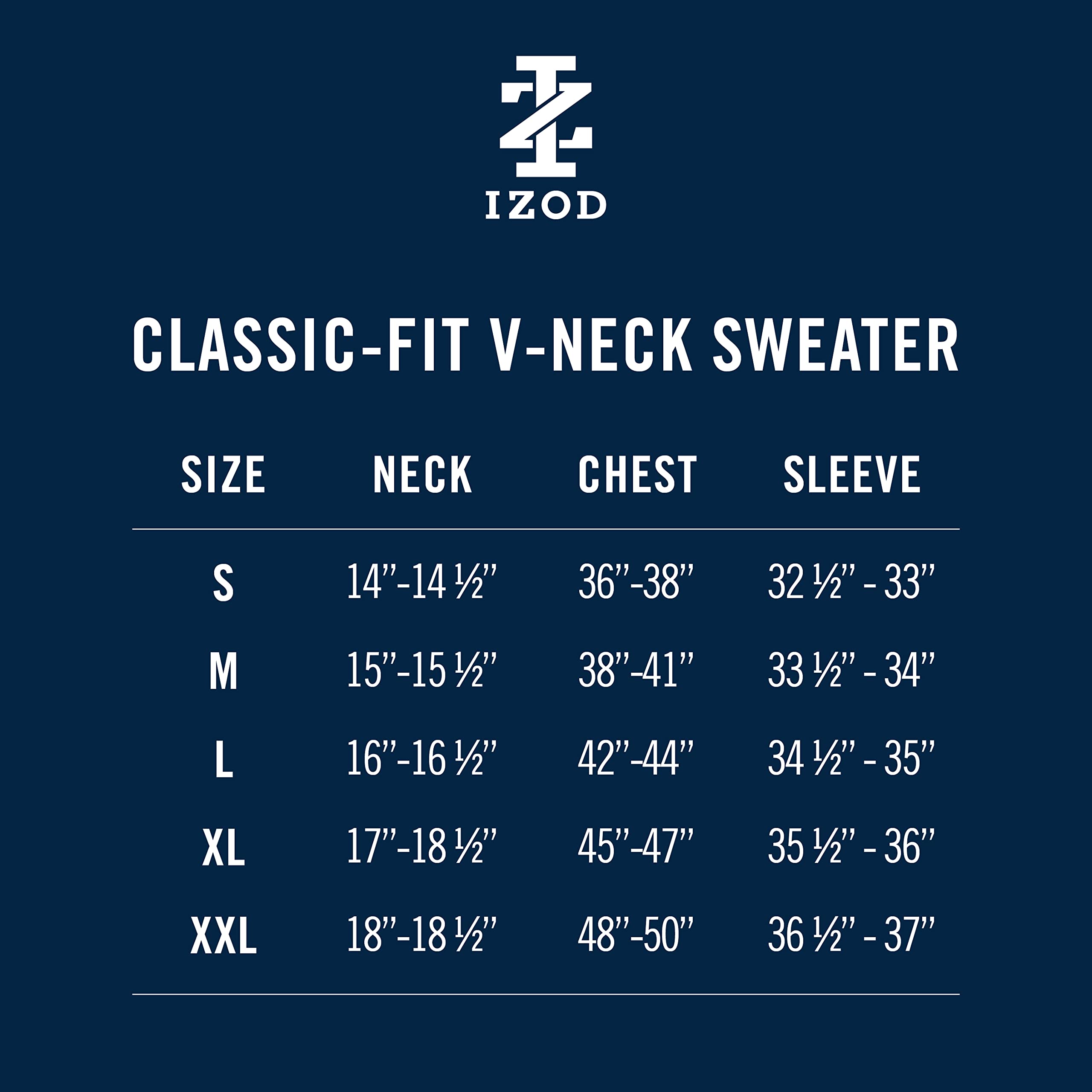 IZOD Men's Premium Soft V-Neck Sweater - Comfortable Casual Pullover for Fall & Winter - Perfect for Office, Date Night & Weekend Outings