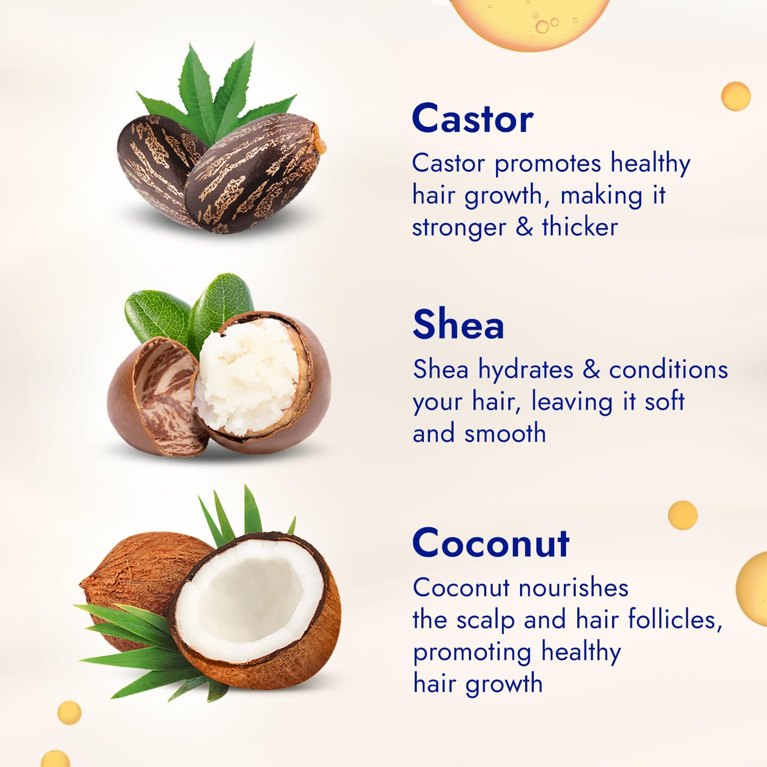 Parachute Advanced Castor & Shea Enriched Coconut Hair Oil 300ml | 10X Stronger Hair Growth | Deep Moisturizing & Nourishing Treatment | Reduces Hair Fall, Frizz & Breakage | Adds Vibrant Length & Volume | Dermatologist Tested | For Men & Women | Perfect for Dry, Damaged & Curly Hair Care