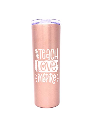 Teach Love Inspire Rose Gold 20 oz
