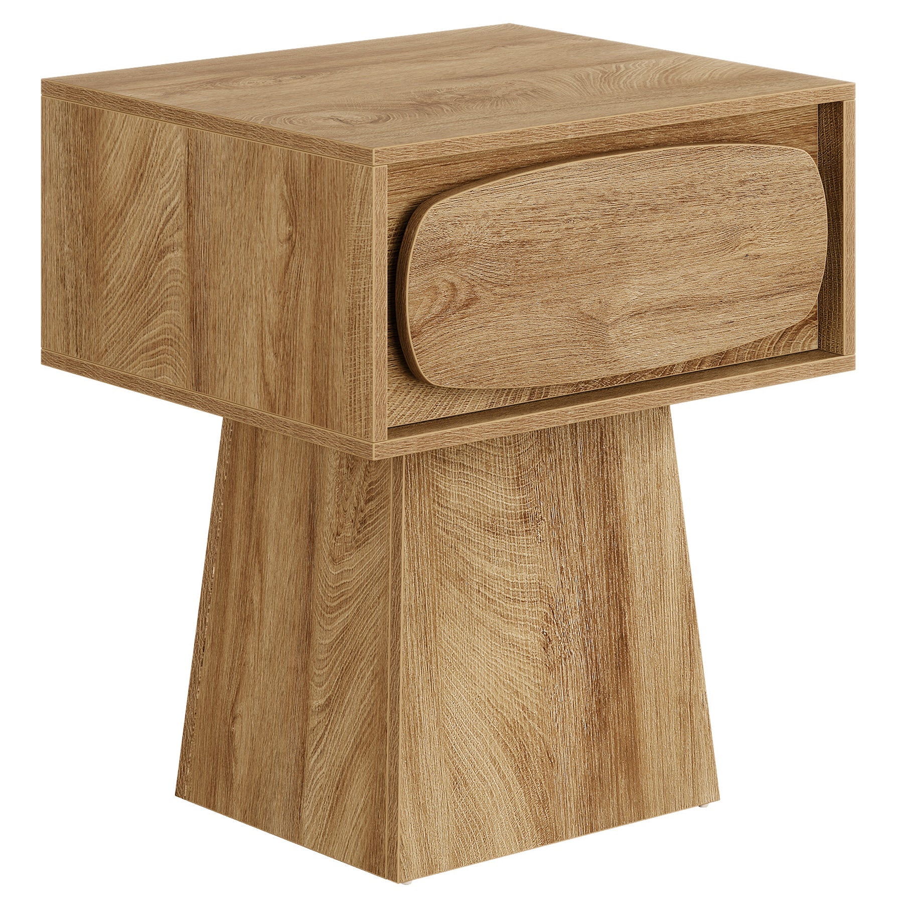 21.6 Inch End Table with Storage Drawer - Small Side Table for Living Room, Bedroom & Office - Modern Nightstand with Shelf & Drawer for Home Decor