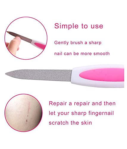 Sharyl Professional Nail Filer & Buffer Set - 7 Inch Manicure Pedicure Kit with Cuticle Trimmer, Cutter & Remover - Perfect for Home Salon, Travel & DIY Nail Care