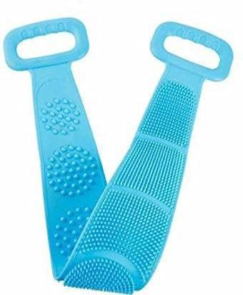 Exfoliating Body Scrubber Belt - Dual Sided Silicone Bath Brush for Dead Skin Removal - Shower & Spa Use for Men & Women - Perfect for Exfoliation & Deep Cleansing (Great for Back, Feet & Full Body Care)