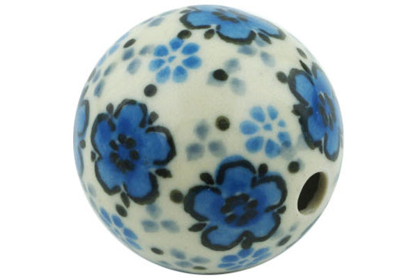 1 Bead Flowing Blues - Handmade Glass Bead for Jewelry Making, DIY Crafts & Home Decor | Perfect for Necklaces, Bracelets & Boho Style Decorations