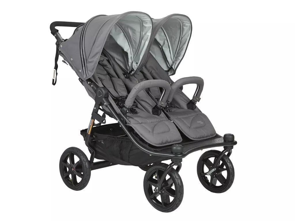 Valco Baby Duo X Double Stroller - Lightweight & Compact Side by Side Stroller for Twins - Perfect for Travel, Shopping & Outdoor Adventures