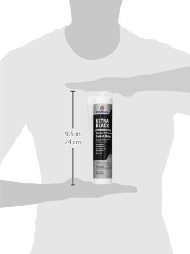Permatex 24105-12PK Ultra Black High-Temp RTV Silicone Gasket Maker - Maximum Oil Resistance, 13 oz Tube (12-Pack) - Ideal for Automotive Engines, Transmissions & Marine Applications