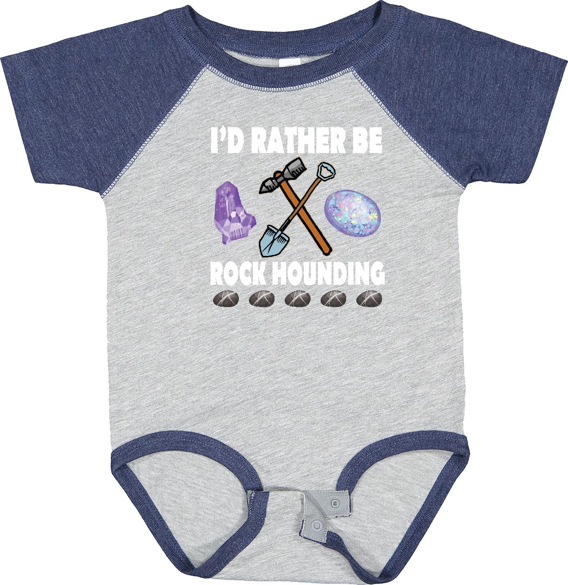 Inktastic Rock Hounding Rock Collector Baby Bodysuit - Cute Geology Outfit for Infants & Toddlers - Perfect for Rock Hunting, Outdoor Adventures & Science Enthusiasts
