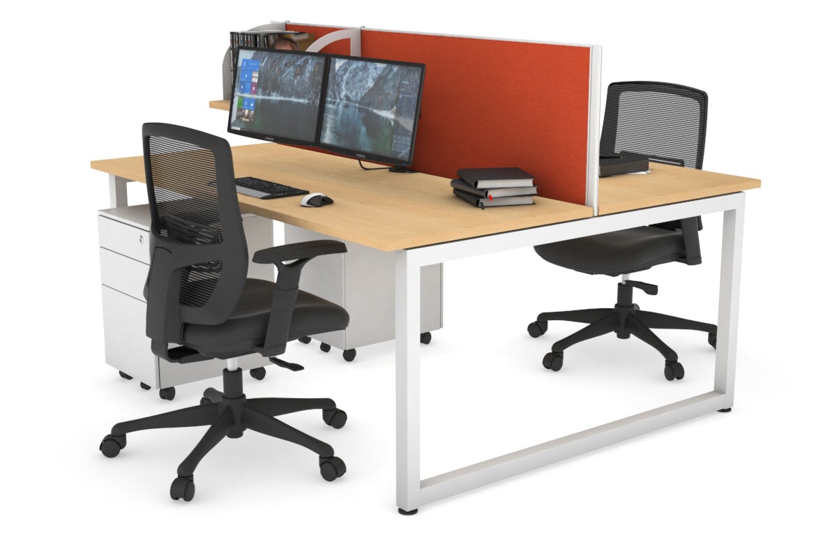 Quadro Loop Legs 2 Person Office Workstation - 47.2