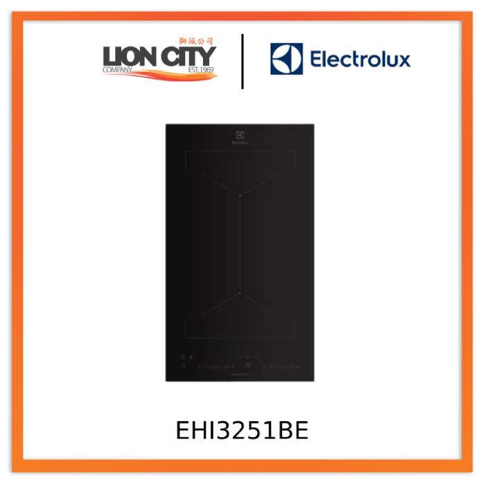 Electrolux EHI3251BE 30cm 2-Burner Built-In Induction Hob - UltimateTaste 500 Series | Fast Heating & Energy Efficient | Perfect for Small Kitchens & Apartments