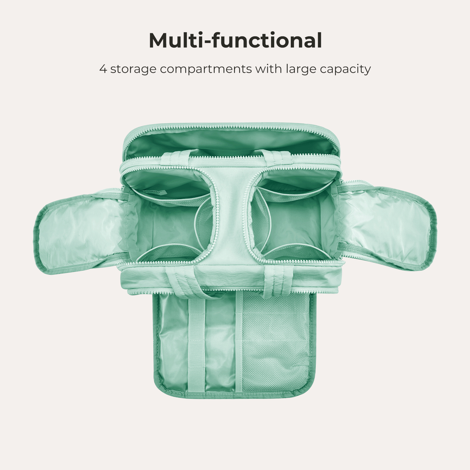 Premium Hanging Toiletry Bag for Travel - Waterproof Cosmetic Organizer with Multiple Pockets - Perfect for Camping, Gym, and Business Trips