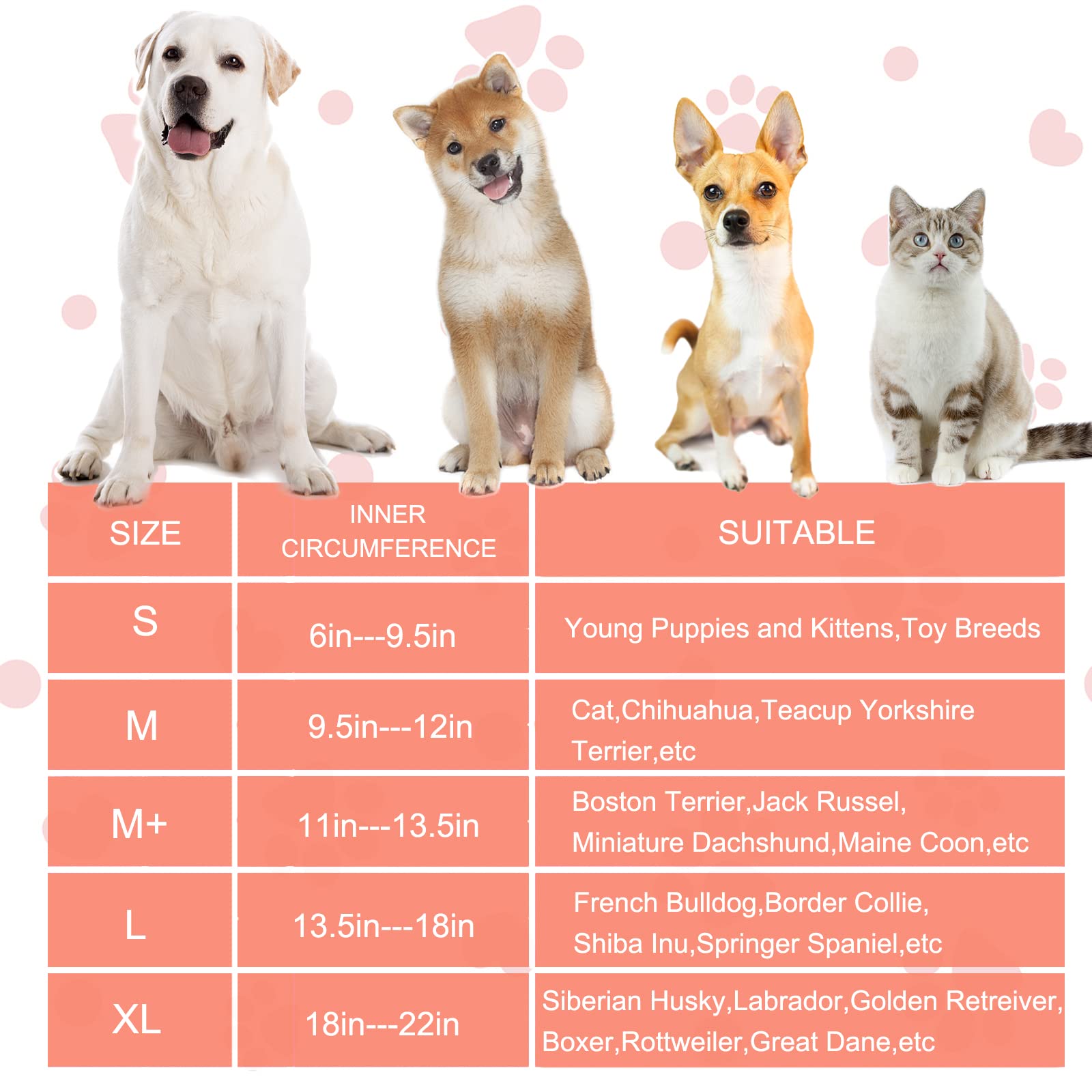 **Inflatable Dog Cone Collar for Surgery Recovery - Soft Anti-Licking Neck Donut for Small, Medium & Large Dogs & Cats (Watermelon, Large) - Post-Surgery Comfort & Wound Protection**    *Use Case: Ideal for post-surgery recovery, wound healing, and preventing pets from licking or scratching injuries.*