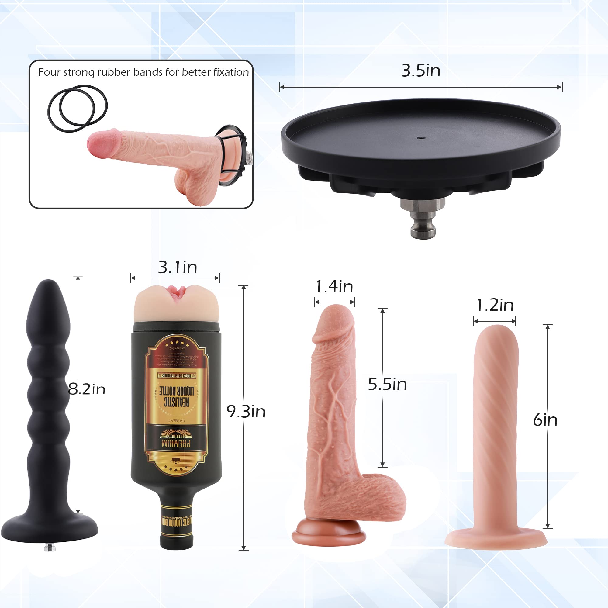 Sinloli Wireless Remote Control Realistic Silicone Dildo Machine - Sex Toy for Men & Couples with Ukulele Design & EZfunLok Connector | Perfect for Solo Play, Couples Intimacy & BDSM Scenes