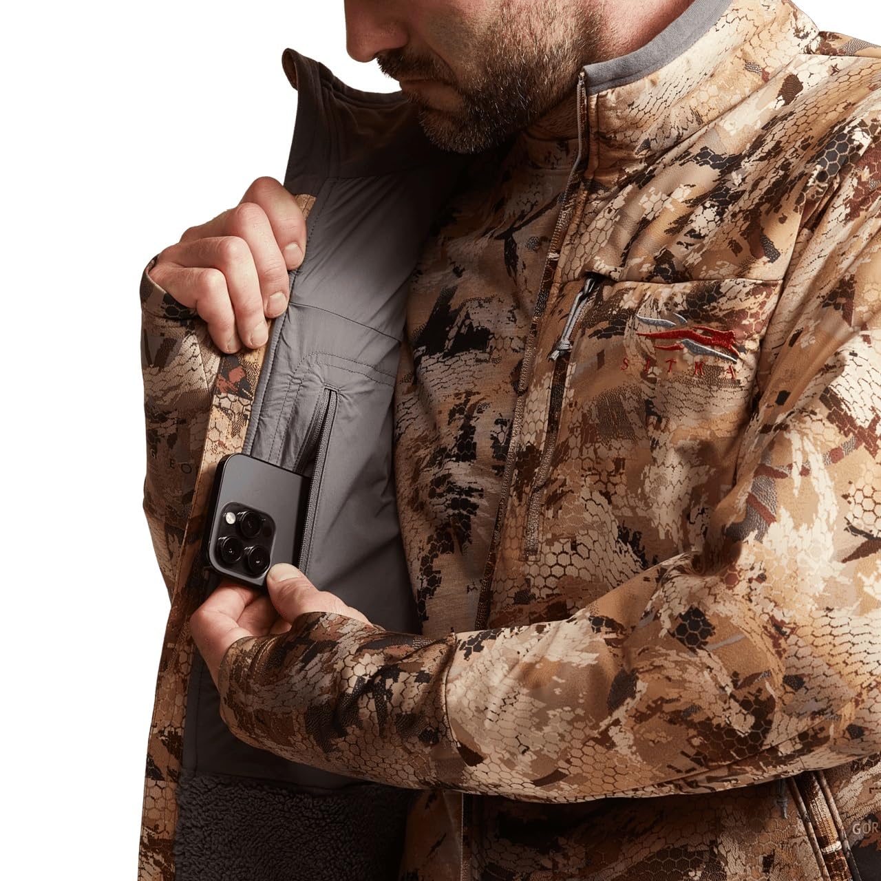SITKA Gear Duck Oven Jacket - Waterproof Hunting Jacket for Men - Warm & Windproof Camo Coat for Duck Hunting & Outdoor Adventures