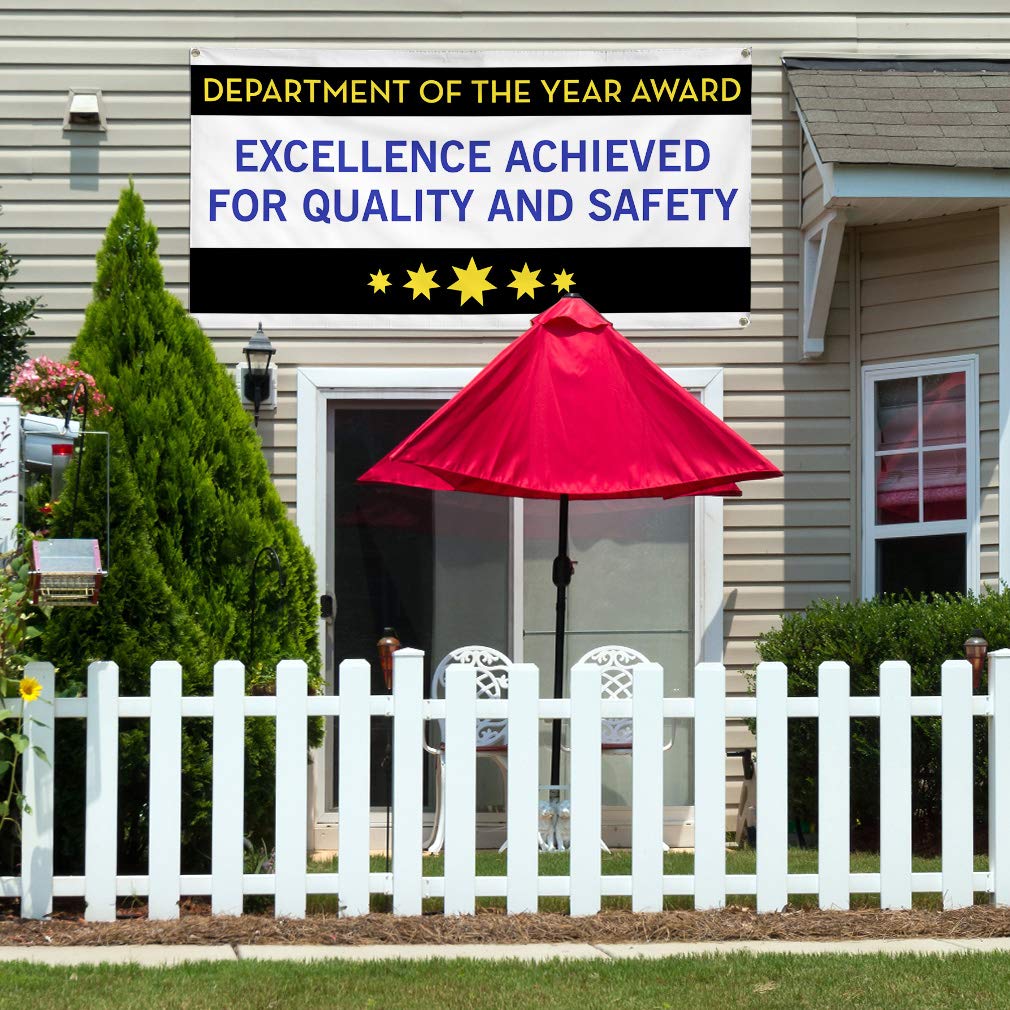 Premium Vinyl Banner 48x96 Inches - Heavy Duty, Weatherproof, 8 Grommets for Outdoor Business Signs | Ideal for Yard, Industrial, Safety & Award Displays | Multiple Sizes Available