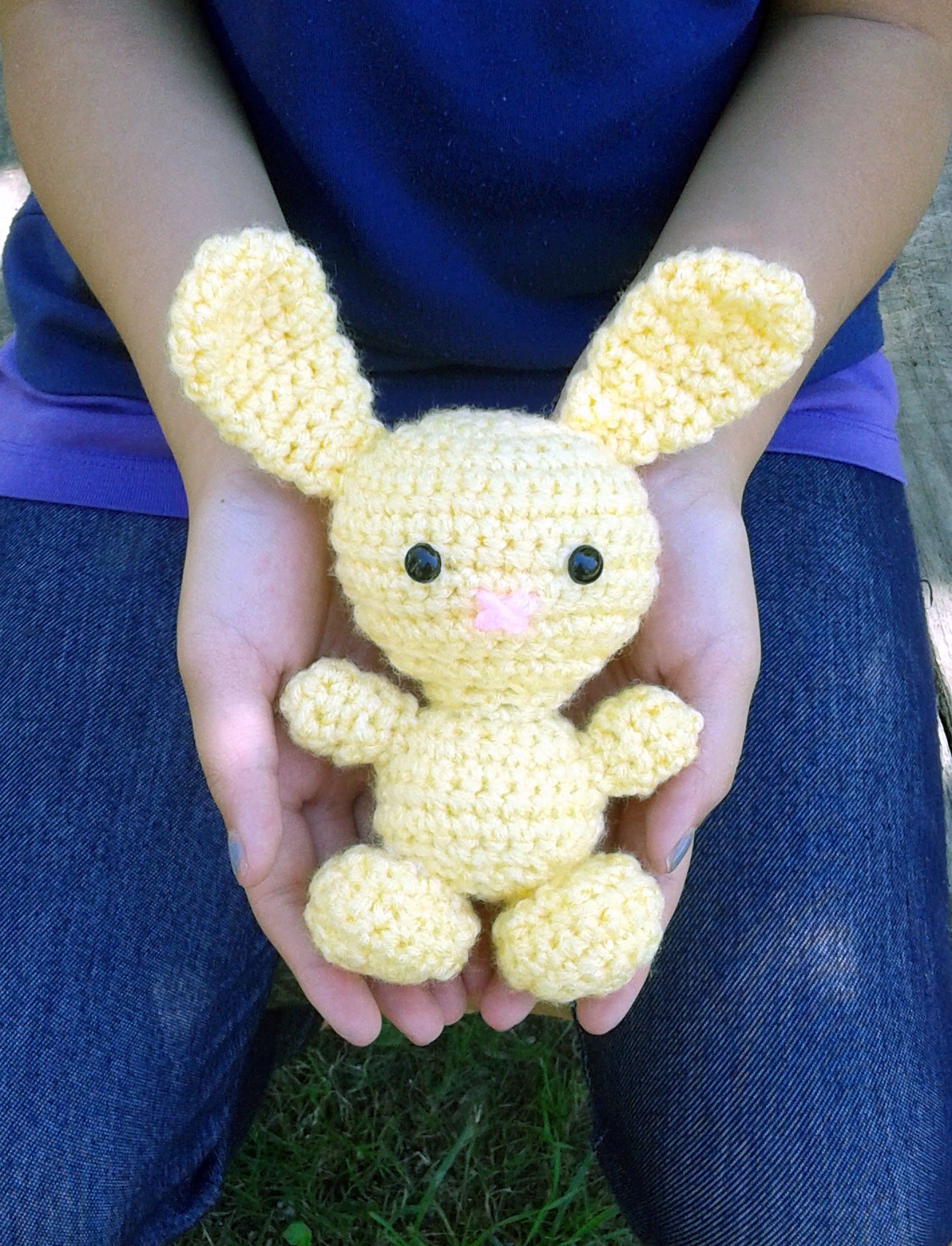Handmade Crochet Easter Bunny Plush Toy - Soft & Cuddly Stuffed Animal for Kids, Easter Decorations & Gift Ideas - Perfect for Easter Baskets, Nursery Decor & Spring Home Decor