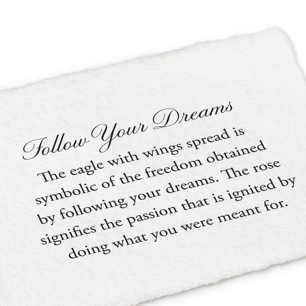 14K Gold Follow Your Dreams Talisman Pendant Necklace - Perfect for Gifts, Daily Wear & Special Occasions